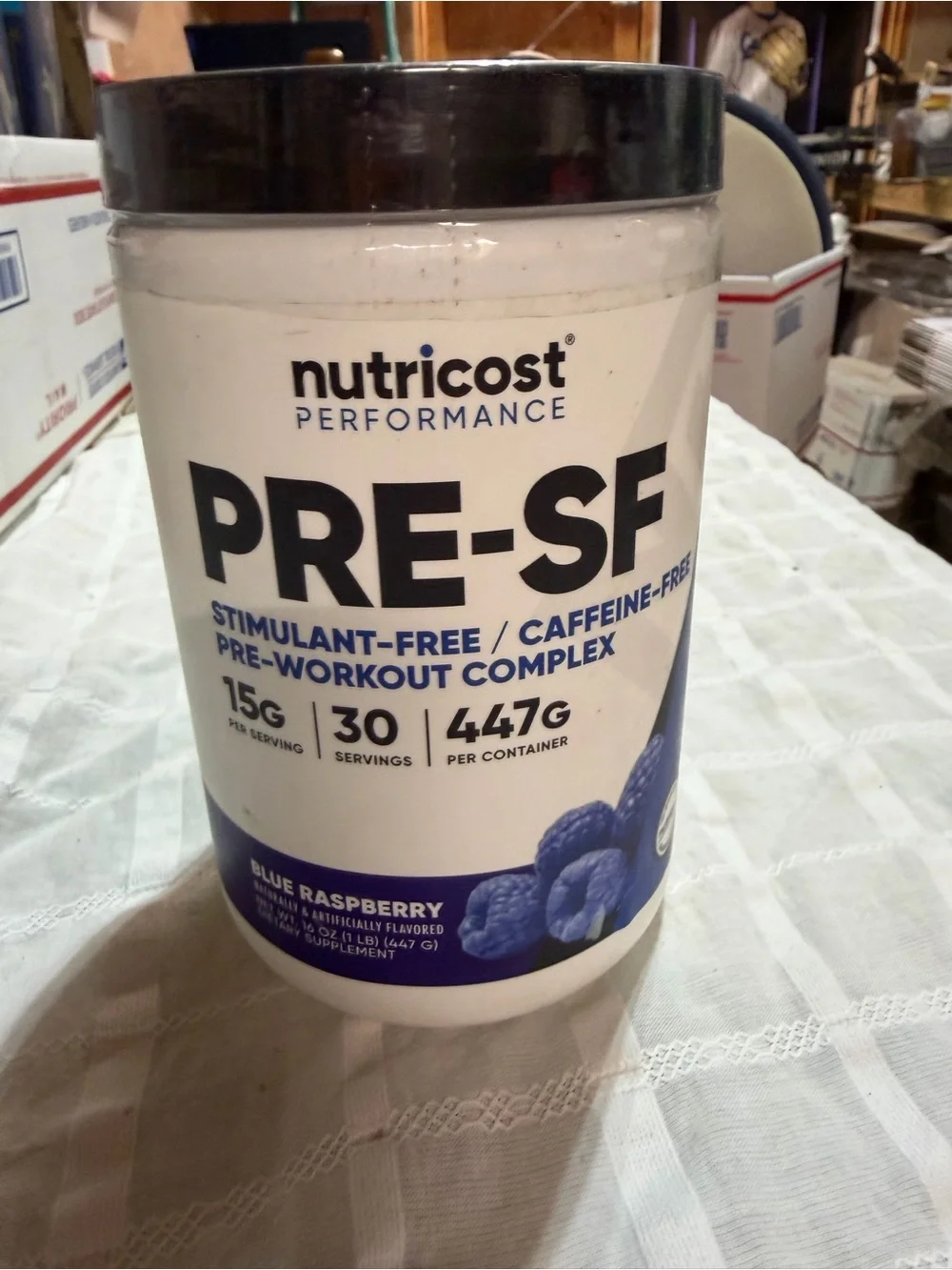 Source Unknown PRE-SF Blue Raspberry Stimulant-Free Pre-Workout - Picture 1 of 1